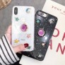 Funda de Movil Rigida con Dibujo y polvo brillante 闪粉 SM S8 Plus