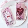 Funda purpurina con liquido 流沙 iPhone 6.5" 2019