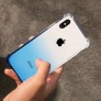 Funda rigida antigolpe gradiente渐变防摔亚克力 iPhoneXS