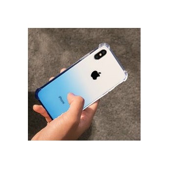 Funda rigida antigolpe gradiente渐变防摔亚克力 iPhoneXS