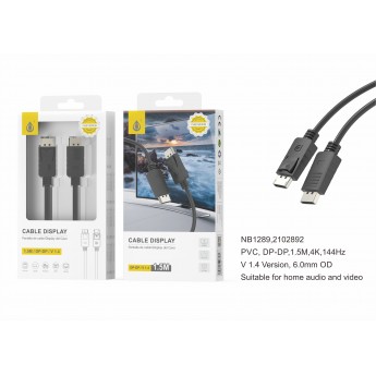 Cable DisplayPort ,4K 144Hz,1.5M