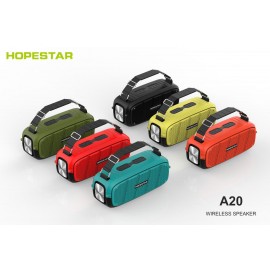 Altavoz portátil HOPESTAR A20, subwoofer, inalámbrico, estéreo, resistente al agua, BT 4.2, AUX, 55W,