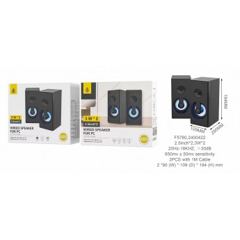 Altavoz Multimedia Killis para PC, 3W*2