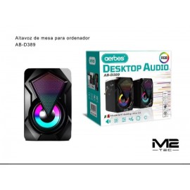 Altavoz de mesa con luz RGB,