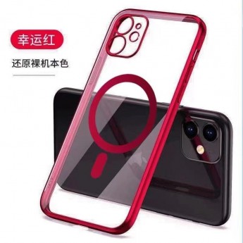 FUNDA TRASERA TRANSPARENTE CON CIRCULO MAGNÉTICO IPHONE 13 Pro Max