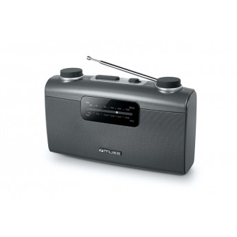 MUSE M-058 R, FM/MW PORTABLE RADIO, 230V~ 50Hz, 139 mm (H) x 75 mm (W) x 232 mm (L)