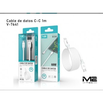 Cable Type-C a Type-C, 60W, carga rápida, 1M