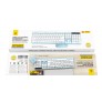 Conjunto de Teclado y Raton Inalambrico Oliv para uso normal, 104 Teclados en Espa?ol con Raton 3D de DPI 1000