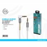 CABLE AUDIO ALUMINIO 3.5MM A 3.5MM 4PIN 1M