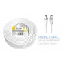 Cable de Video(Coaxial)Conector banado en niquel 9.5mm Macho a Hembra , doble blindaje, 15M