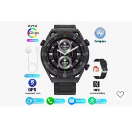 Reloj inteligente P9 ultimate, 1.62", NFC ECG + PPG, con rastreador GPS, Bluetooth, llamadas, Fitness,