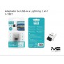 Adaptador de USB-A a Lightning 2 en 1