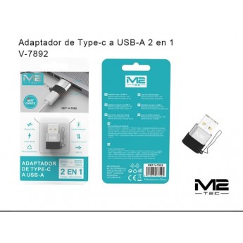 Adaptador de Type-C a USB-A 2 en 1