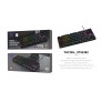 Teclado Mecanico Gaming Espanol 88keys, Luz Rainbow, Cable 1.5m