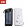 Power bank 10000mAh con placa solar y cables