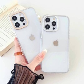 Funda sencilla con cámara metálica 铝合金按键 iPhone 14 Pro