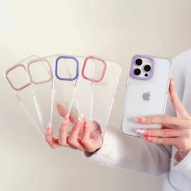 Funda sencilla con cámara metálica 铝合金按键 iPhone 12