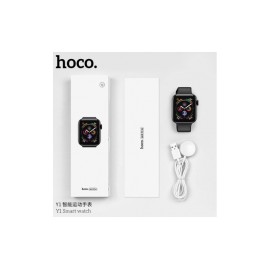 Reloj Hoco Y1, 1,75", 230 mAh, IP68, 17 idiomas, compatible con llamadas BT 3.0 + 4.0, SMS/WeChat/QQ/WhatsApp/Facebook/Twitter