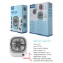 Ventilador de mesa, 2 Velocidades, baterias recargable de plomo acido 300mAh, uso 30 minutos, 6 uni/paq