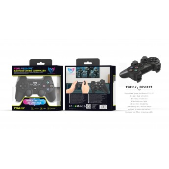 Mando de control Gaming Con Bluetooth 5.0 para PS3/PC, Con Doble Vibracion, Bateria 400mAh