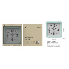 Reloj con Despertador Sinlecioso Sin TIC TAC, Bateria 1*AA(No Incluido) , 155*40*155MM