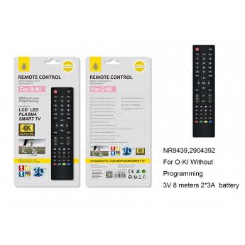 Mando Universal de TV para OKI, No Requiero programacion , Bateria 2*AAA(No Incluye), Distancia 8 Max