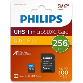 PHILIPS UHS-I MICRO SD DE 256GB ULTRA SPEED CLASE 10