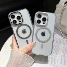 Funda cristalina MagSafe con sus propios protectores de cámara iPhone iPhone 15 Pro