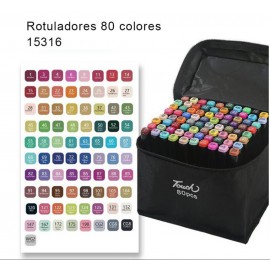 Rotuladores 80 colores