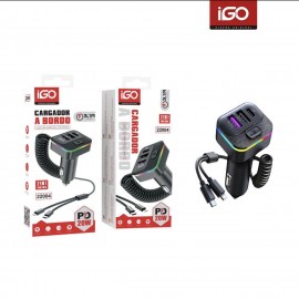 Transmisor FM para coche 2USB+1PD, 3.1A, 5 uni/paq