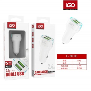 Cargador de coche 2.4A, 2USB, 10 uni/paq