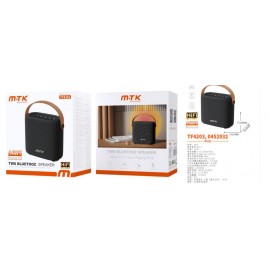 Altavoz HIFI con Bluetooth 5.3,Con luz de luz ambiente, Soporta USB/Aux, Bateria 2400mAh/14W