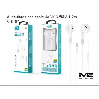 Auriculares con cable Jack 3.5mm 1.2M