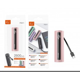 Power bank 2600mAh con cable Type-C