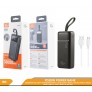 Power bank 30000mAh con cable Type-C, PD 20W, 1 Micro+1 Type-C, 2 uni/paq