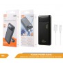 Power bank 10000mAh con cable Type-C, PD 20W, 2USB, luz de indicador, 2 uni/paq