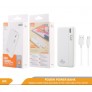 Power bank 10000mAh con cable Type-C, PD 20W, 1micro+1 Type-C, 3 uni/paq