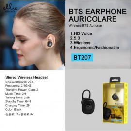 Auriculares Bluetooth 5.0 HD, música 2h, llamada 2.5h, carga 2h, 2.4GHZ, 3uni/paq