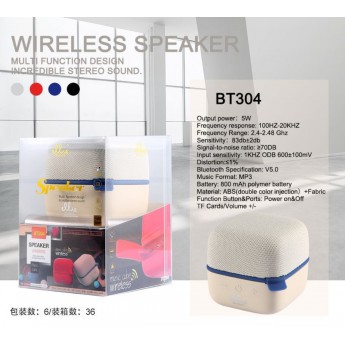 Mini Altavoz BT en forma de Búho, 5W, 800mAh, 100Hz-20KHz, 2uni/paq