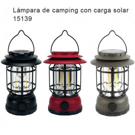 Lámpara de camping con carga solar