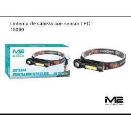 Linterna de cabeza con sensor 2 en 1