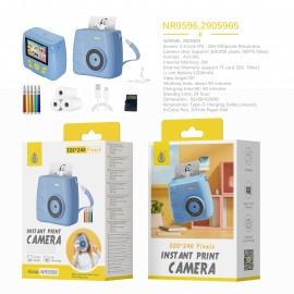 Camara de fotos infantil instantaneas, Pantalla TFT 2.4 pulgadas, 300000pixeles/30FPS/32G