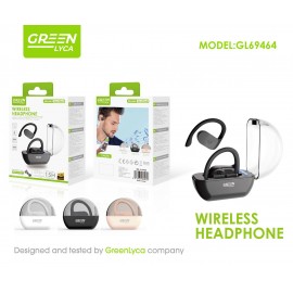 Auriculares Bluetooth 5.3 con gancho de orejas, batería 35mAh+250mAh, carga 5H, uso 15H