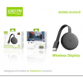 Amplificador 1080P hd, wireless display, compatible con iOs/Android 4.4 o más, ECCHIP 801