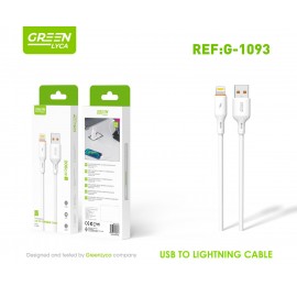 CABLE DE DATOS LIGHTNING 2.4A 2M