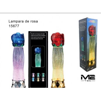 Lámpara de rosa