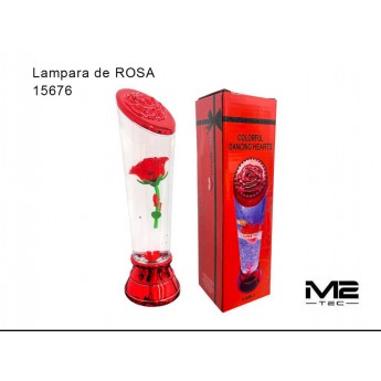 Lámpara de rosa