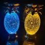 Candeleros LED de piña que cambia de color, decoración de velas de ondas de agua giratorias