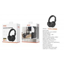 auriculares Bluetooth Rhalis plegable con microfono, Soporta llamada/entrada AUX