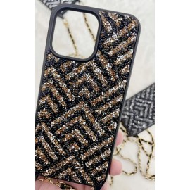 Funda brillantina+colgante 珠子闪粉挂绳 iPhone 11 6.1''